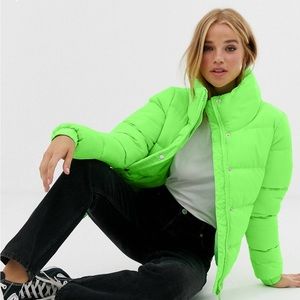 WORN ONCE- Brave Soul slay cropped padded coat